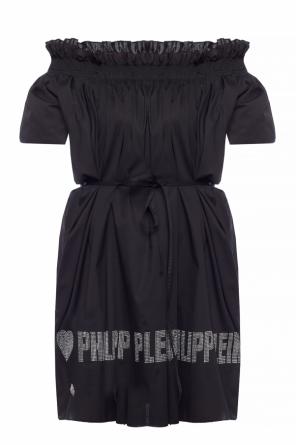 Patterned dress with gathers, zdjęcie 1 Patterned dress with gathers od Philipp Plein